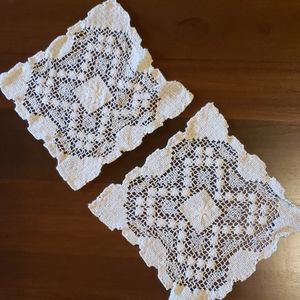 Pair of Crocheted Doilies